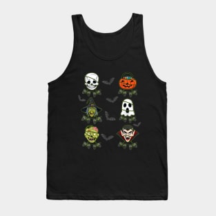 Halloween Skeleton Gaming Witch Vampire Zombie Tank Top